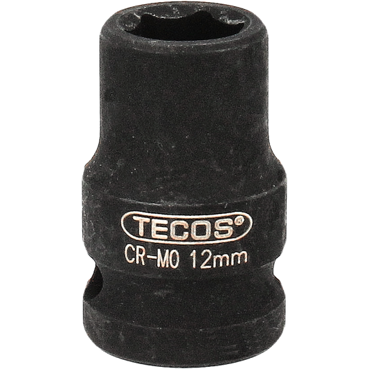 Tecos kraftpipe kort , 12 x L30 mm x 3/8"