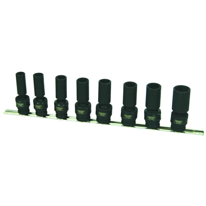 Detaljbilde av Tecos Krafttoppsett 1/2" med kuleledd 8 deler som viser finish, dimensjoner og bruksområde i praktisk arbeid. Beskrivelse Kraftig og profesjonelt krafttoppsett fra Tecos, utviklet for krevende bruk i verksted og industri. Relevante søkeord inkluderer kraftpipesett, 1/2 pipe, kraftpipe, kraftpipe lang, kraftpipesett, pipesett, profesjonelle verktøy, verkstedutstyr og NextPro.