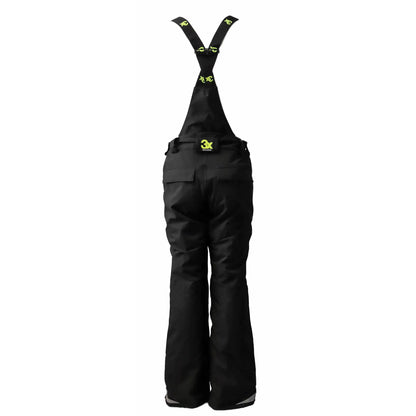   "3X Aragat Dame Bukse Foret i sort, vinterbukse for damer laget av 3-lags stretch polyester med høy vannsøyle og pusteevne, designet med funksjonelle detaljer som stikklommer, glidelås ved bena og seler, perfekt for kalde vinterdager."