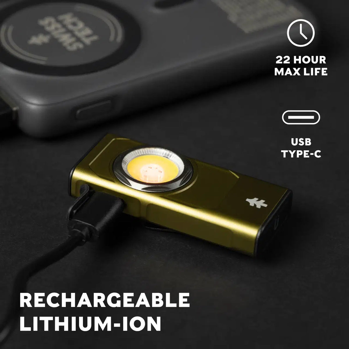 SwissTech Klipplicht – 500 lumen magnetisk klipslykt