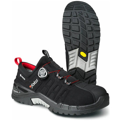 JALAS® 9968 EXALTER GTX vernesko for herre med BOA®-lukking, vanntett GORE-TEX, aluminium tåhette, og spikertrampbeskyttelse, designet for optimal komfort og beskyttelse i alle årstider.