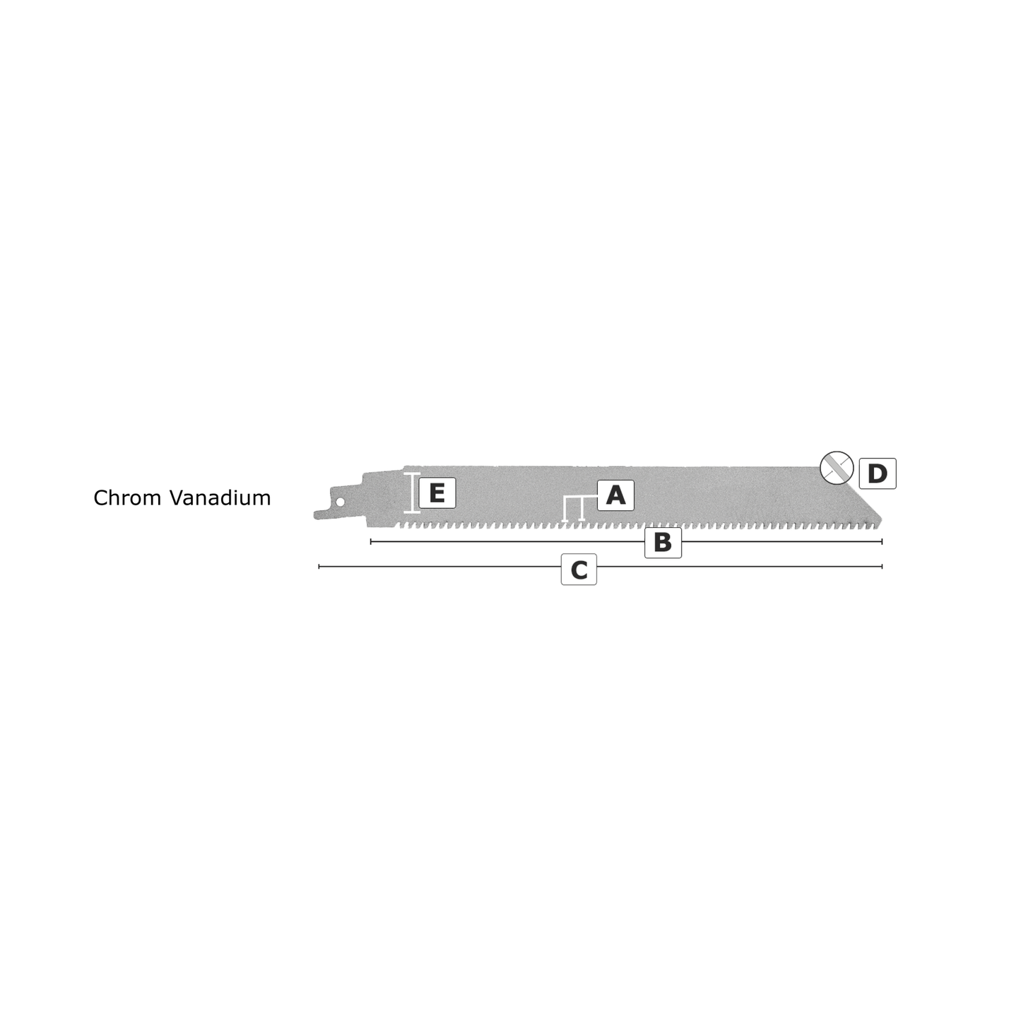 MPS Bajonettsagblad  4179, 230 mm HM 6 tpi Karbid