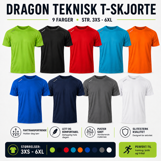 YOU Dragon Pro-Dry T-skjorte 0111