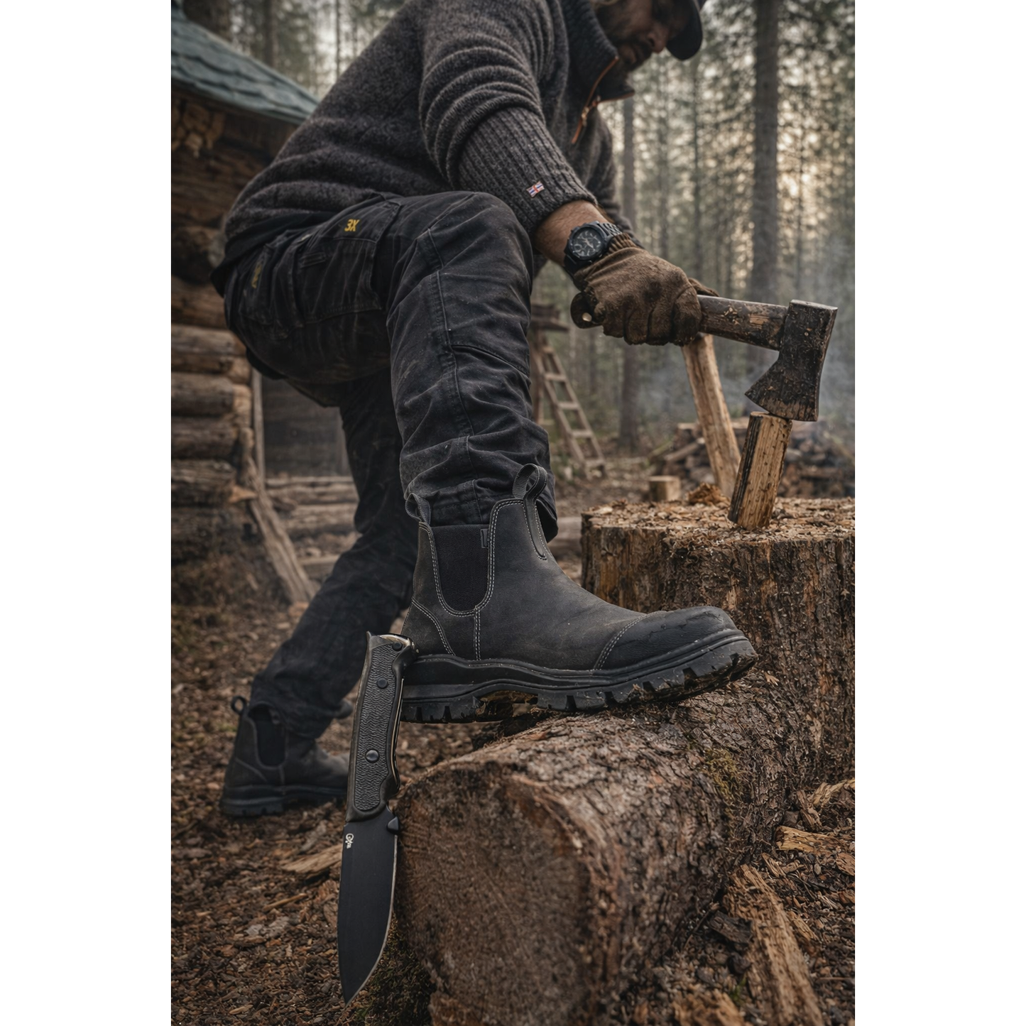 BLUNDSTONE 910 Sort vernesko