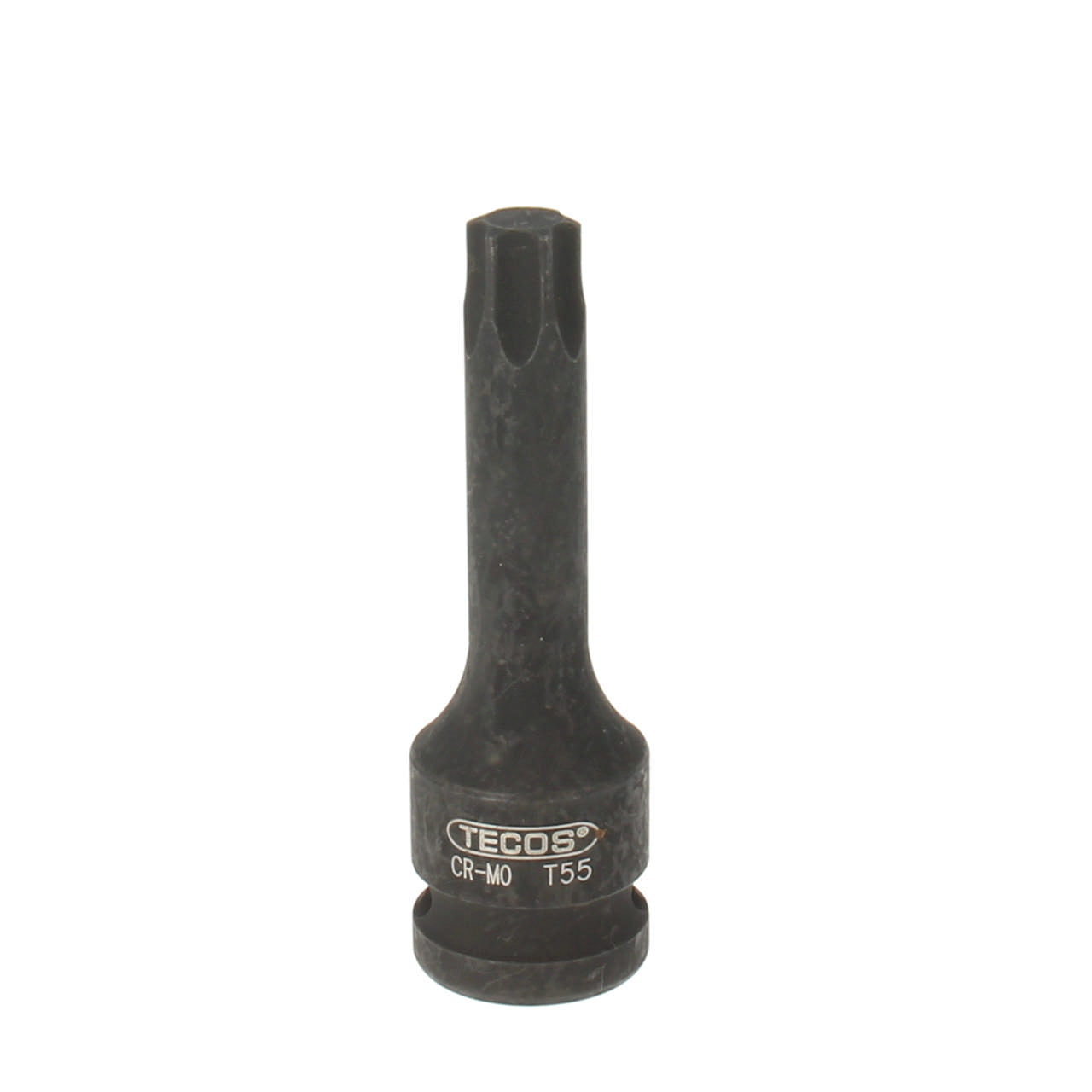 Produktbilde av Tecos Kraftpipe Torx 1/2" x 55 mm lengde fra NextPro i profesjonell kvalitet for håndverkere, mekanikere og verksteder. Beskrivelse Tecos Kraftpipe Torx 1/2" x 55 mm er en kraftig Torx-pipe for slagverktøy og muttertrekker. Relevante søkeord inkluderer Kraftpipe, 1/2, 55 mm, CrMo, kraftpipe, kraftpipe torx, profesjonelle verktøy, verkstedutstyr og NextPro.
