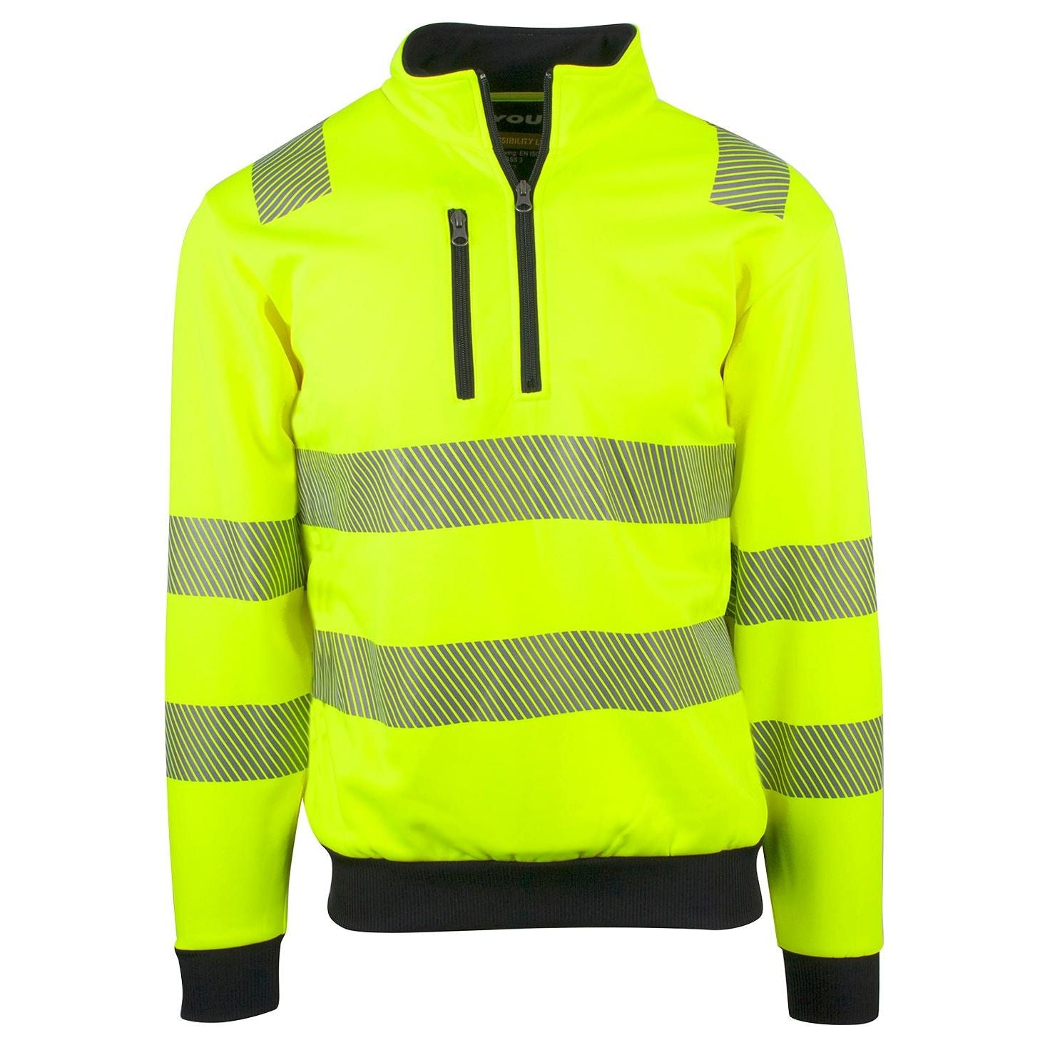 Dalby Safety Gul zip-genser klasse 3 - S