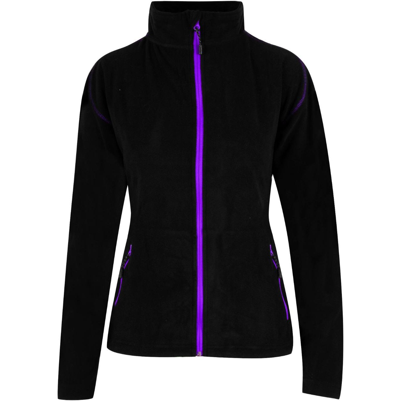 YOU Rondane Microfleecejakke Dame 7271 Sort/Lilla