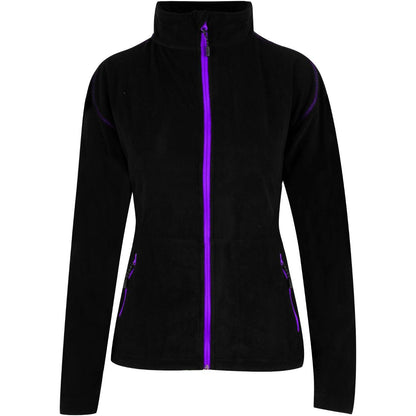 YOU Rondane Microfleecejakke Dame 7271 Sort/Lilla