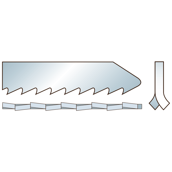 MPS Bajonettsagblad  4444, 5 stk. 230 mm Bimetal 6 tpi