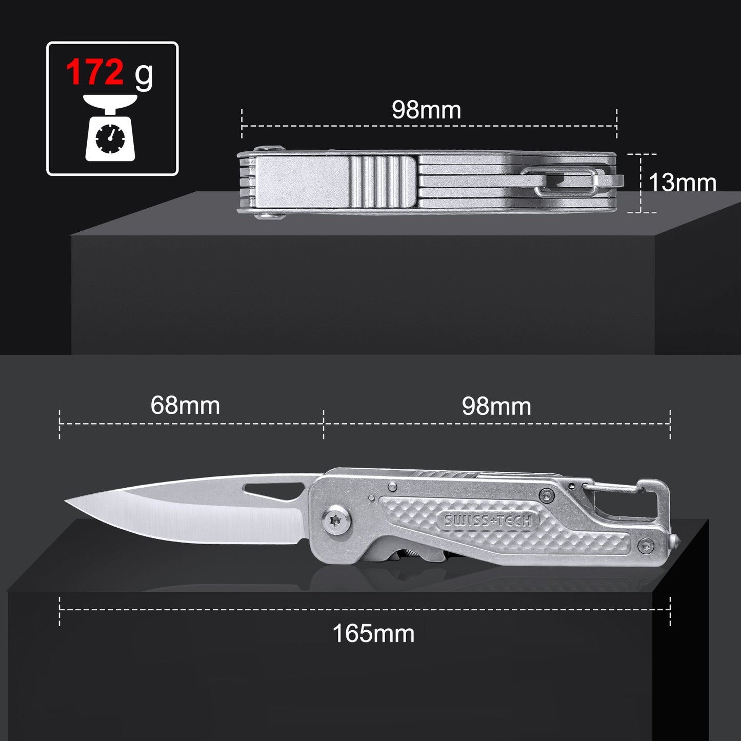 Swisstech Multiverktøy Kniv - 13 Funksjoner