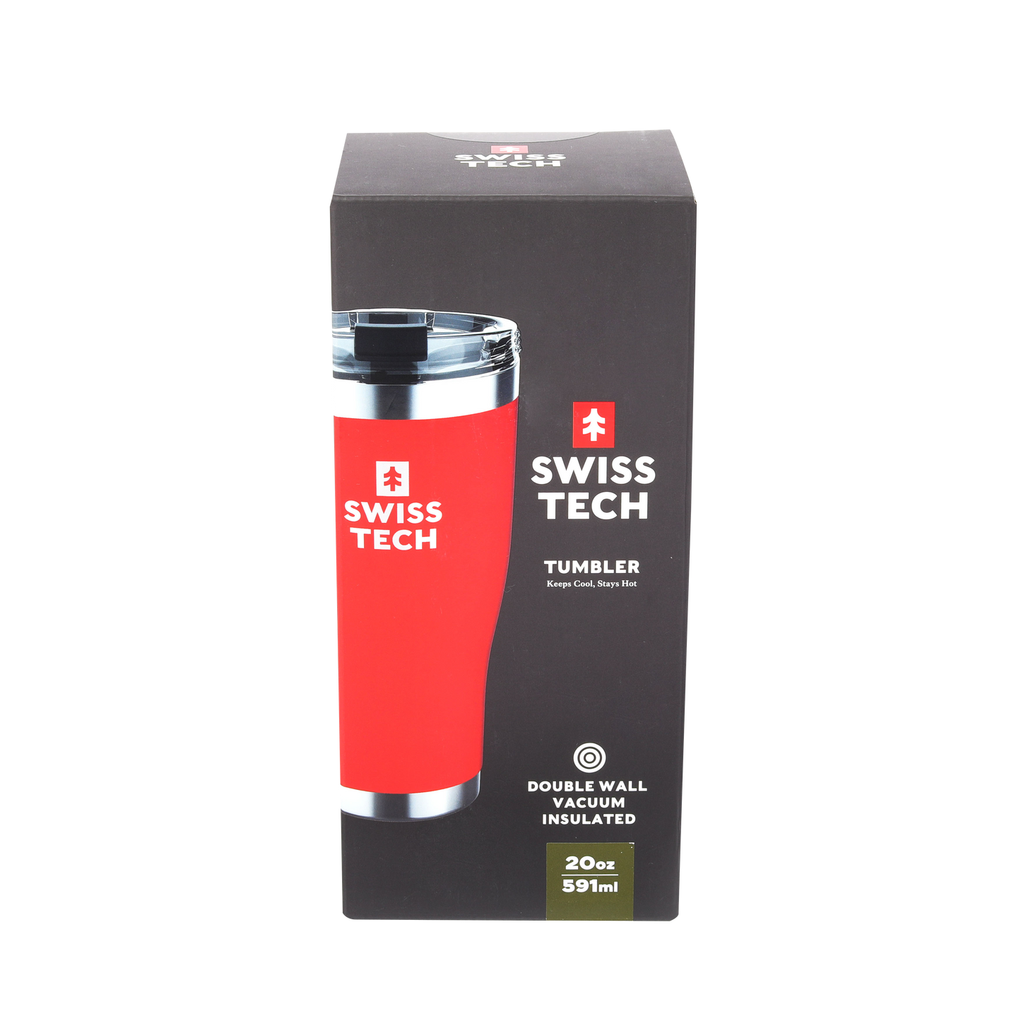 Swisstech  100% tett termokopp 590 ml - Rød