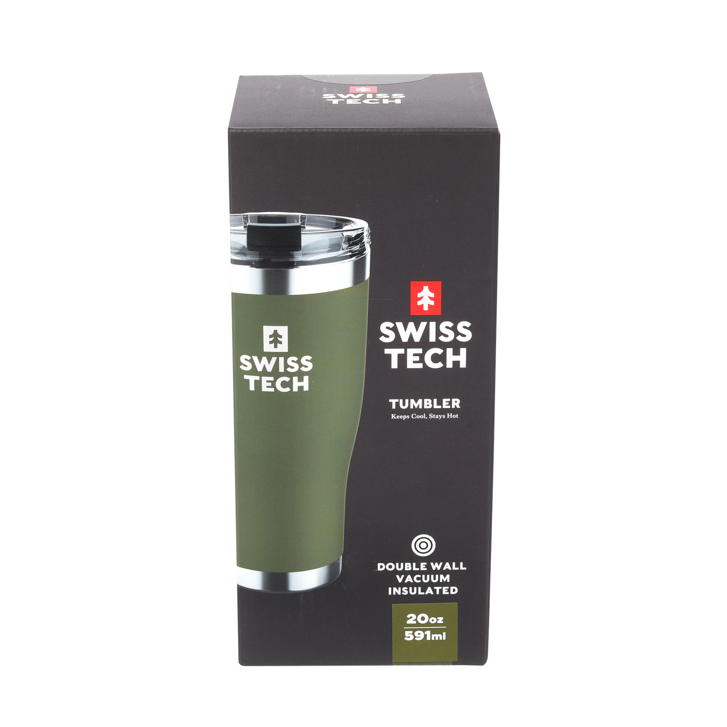 Swisstech 100% tett termokopp 590 ml - Grønn