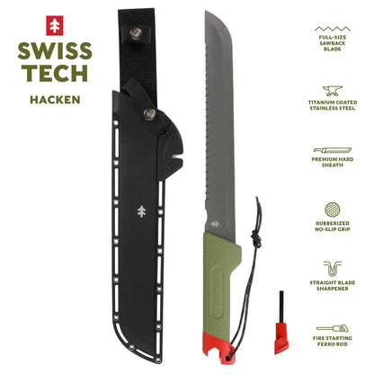 SwissTech Hacken 12" sagrygg-machete - bilde 1