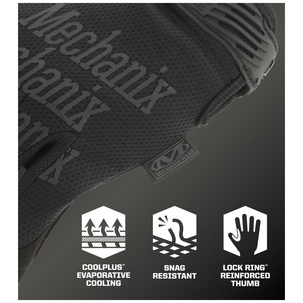 Nærbilde av Mechanix The Original Covert arbeidshanske som fremhever materialer, presisjon og robust konstruksjon. Hansken som startet alt®, redefinert for militære og politifolk. Relevante søkeord inkluderer Arbeidshansker, 3x, 3X Workwear, allround, allround hansker, arbeidshanske, profesjonelle verktøy, verkstedutstyr og NextPro.