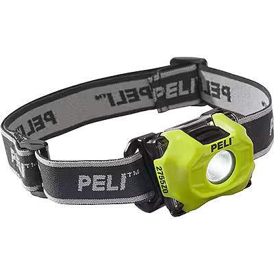   Peli 2755Z0 LED hodelykt med 115 lumen lysstyrke, værbestandig design og flere lysmoduser, ideell for både fritidsbruk og profesjonelle oppgaver.