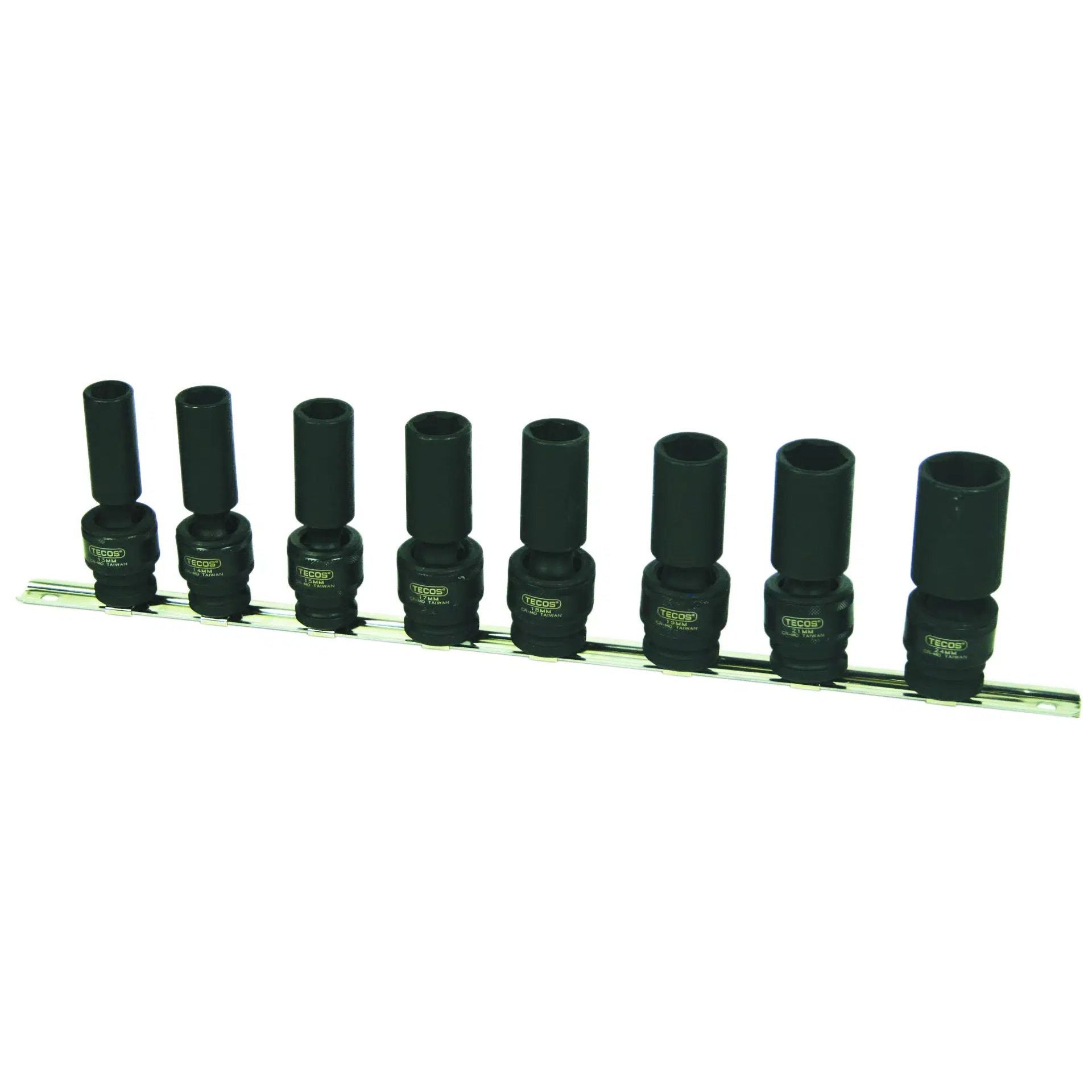 Produktbilde av Tecos Krafttoppsett 1/2" med kuleledd 8 deler fra NextPro i profesjonell kvalitet for håndverkere, mekanikere og verksteder. Beskrivelse Kraftig og profesjonelt krafttoppsett fra Tecos, utviklet for krevende bruk i verksted og industri. Relevante søkeord inkluderer kraftpipesett, 1/2 pipe, kraftpipe, kraftpipe lang, kraftpipesett, pipesett, profesjonelle verktøy, verkstedutstyr og NextPro.
