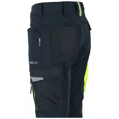   WRKS Bismuth Stretch Pant in Black Beauty, featuring 4-way stretch material, reinforced knees, and practical pockets for tools, designed for optimal mobility and comfort for work and outdoor activities.