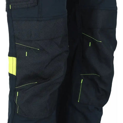   WRKS Bismuth Stretch Pant in Black Beauty, featuring 4-way stretch material, reinforced knees, and practical pockets for tools, designed for optimal mobility and comfort for work and outdoor activities.